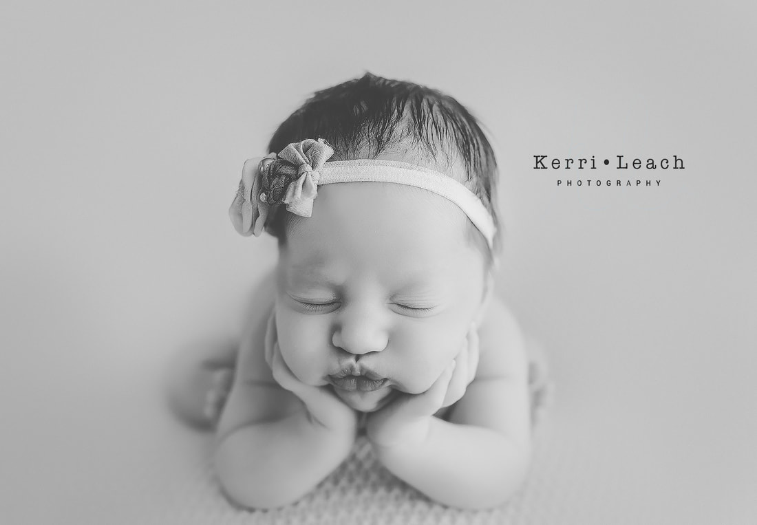 Kerri Leach Photography | Newborn photographer Indiana | Indiana newborn photographer | Newborn photographer Evansville | Newborn session bean bag poses | Newborn pose flow