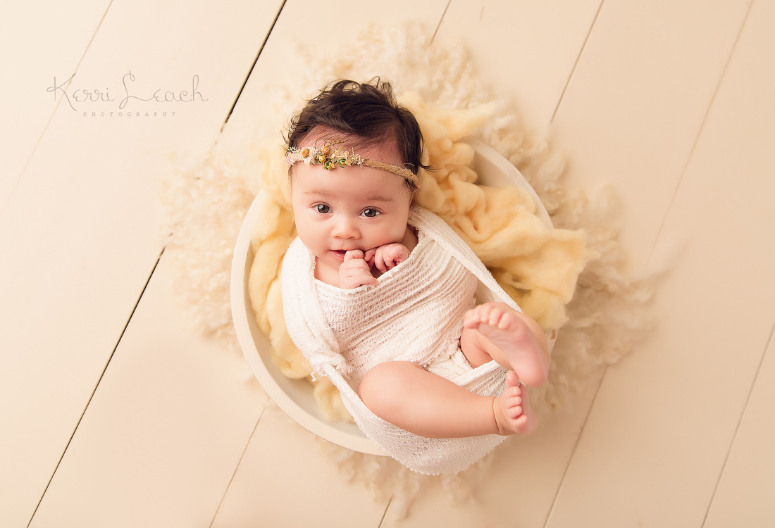 Kerri Leach Photography-3 month session-Evansville IN newborn and child photographer