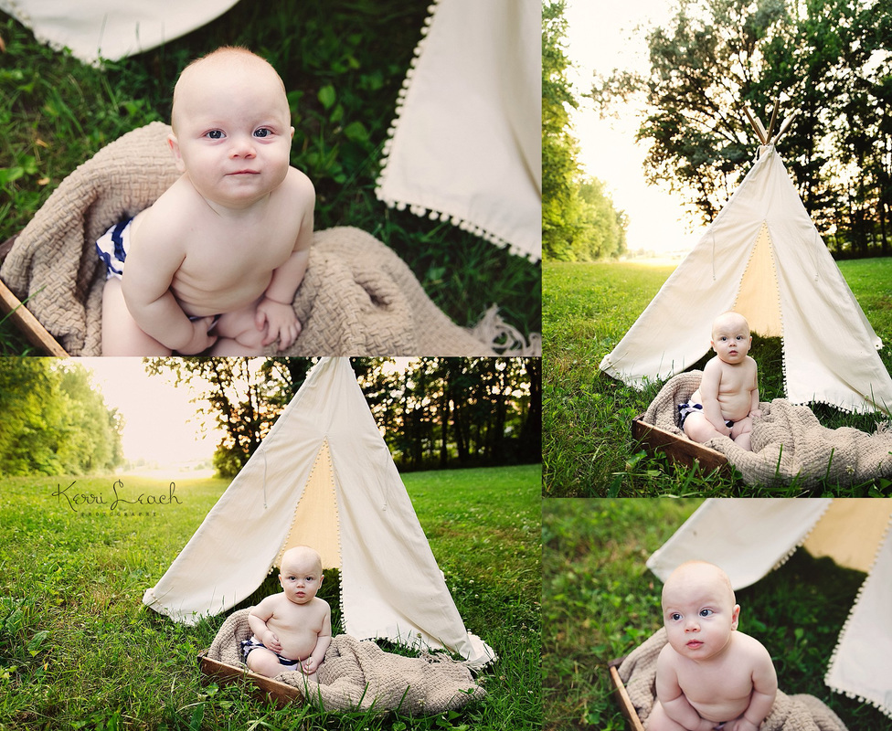 KERRI LEACH PHOTOGRAPHY-EVANSVILLE IN PHOTOGRAPHER-6 MONTH SESSION-6 MONTH MILESTONE