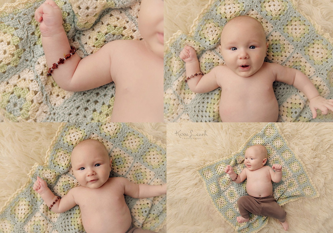 Kerri Leach Photography- 3 month session-3 months old-3 month poses-Evansville, IN milestone session-Indiana photographer