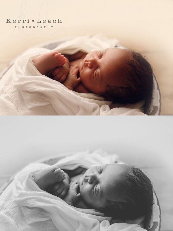 Newborn prop poses | Newborn poses | Newborn photography | Kerri Leach Photography | Evansville, IN newborn photographer | Newburgh photographer | Newborn wraps | Newborn mentoring