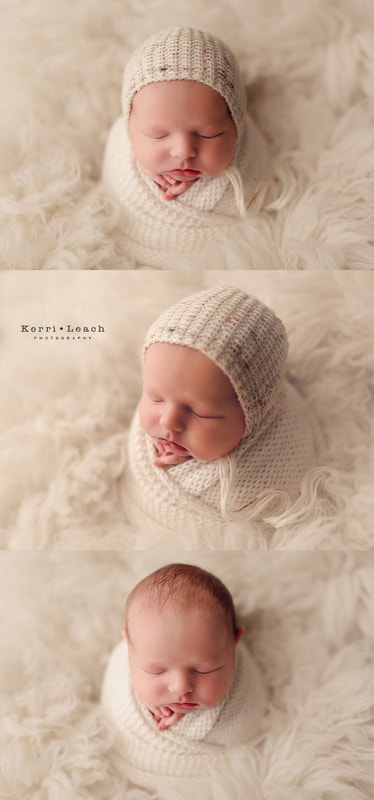 Newborn potato sack pose | Potato sack posing | Newborn posing | Newborn prop posing | Newborn photographer Evansville