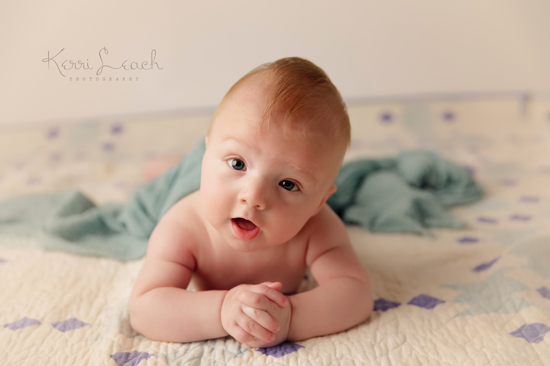 Kerri Leach Photography-3 month milestone session-Marine baby-Marine's props-Evansville IN newborn photographer-Indiana newborn photographer