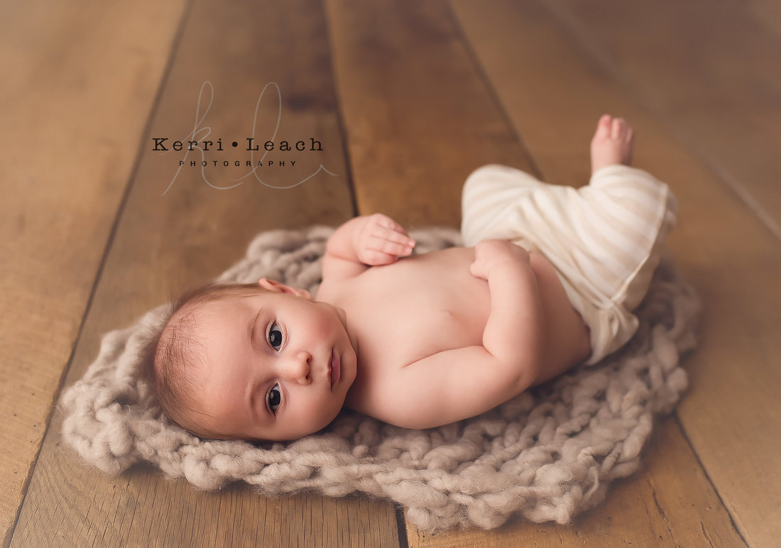3 month milestone | 3 month milestone poses | Kerri Leach Photography | Evansville, IN child photographer | Indiana photographer | Photo studio Newburgh