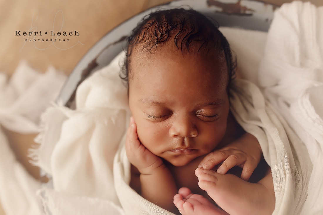 Newborn prop poses | Newborn poses | Newborn photography | Kerri Leach Photography | Evansville, IN newborn photographer | Newburgh photographer | Newborn wraps