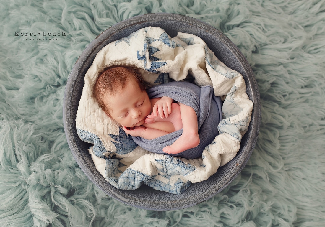 Kerri Leach Photography | Newborn session | Newborn posing ideas | Newborn photographer Indiana | Evansville, IN newborn photographer